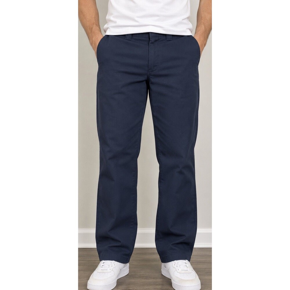 Dickies Men’s Work Pants 36x32 Navy Blue Regular Straight Flex Workwear
